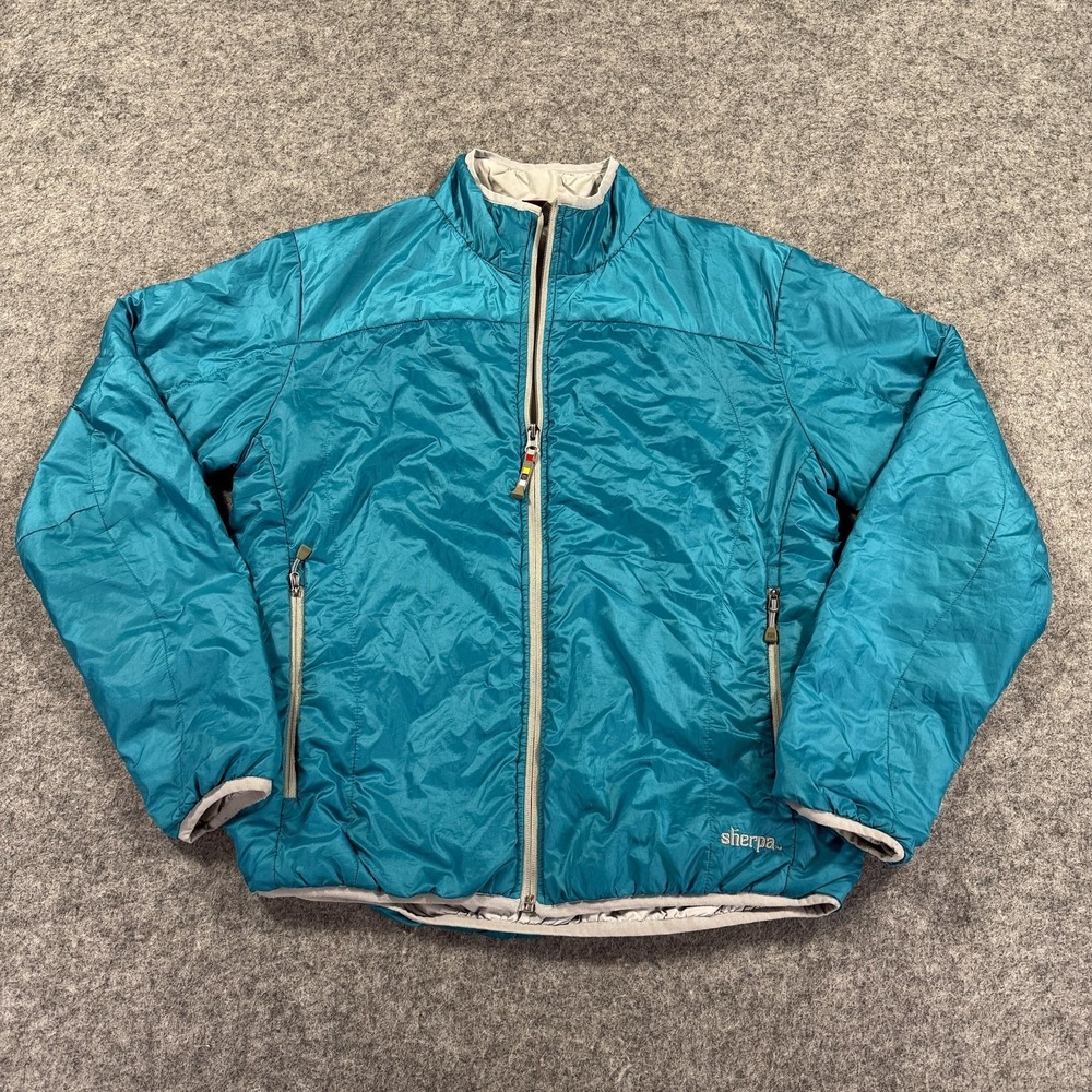Sherpa Adventure Gear Jacket Womens Medium Blue PrimaLoft Insulated Outdoor‎